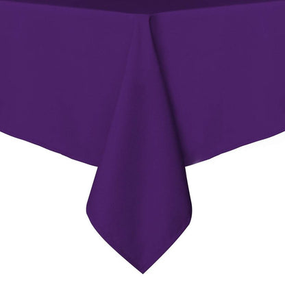 sancua Rectangle Tablecloth - 70 x 108 Inch - Stain and Wrinkle Resistant Washable Polyester Table Cloth, Decorative Fabric Table Cover for Dining Tables, Buffet Parties and Camping, Purple