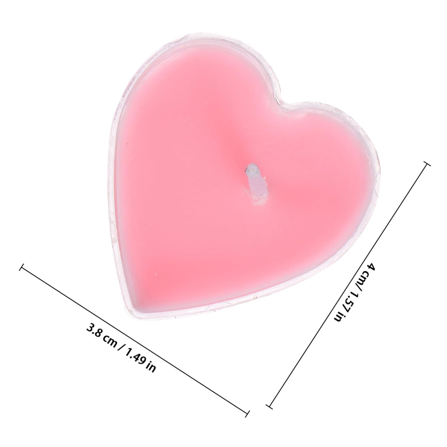 Baluue 9Pcs Heart Shape Scented Candles Romantic Proposal Tea Lights with Fresh Rose Eco Friendly Soft Glow for Wedding Home Decoration and Valentines Day Gift