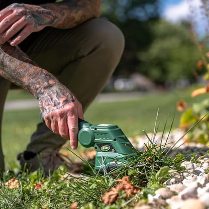 Scotts Outdoor Power Tools LSS10272PS 7.5-Volt Lithium-Ion Cordless Grass Shear/Shrub Trimmer with Wheeled Extension Handle, Green
