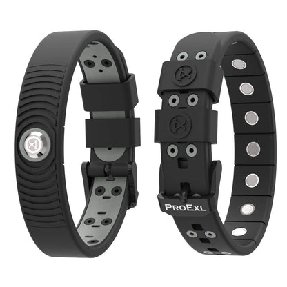 PROEXL 18 MAX Sports Magnetic Bracelet for Men - Waterproof - Breathable Strap - Super Strength - Black Gray