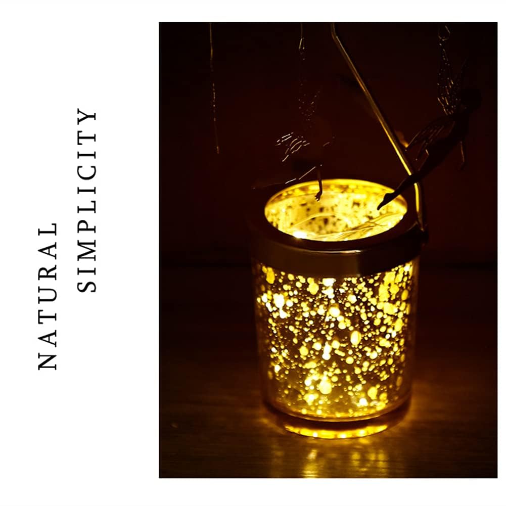 Candle Holders，Rotating Candlestick，Gold Starlight Glass Candle Holder,Restaurant Wedding Christmas Valentine's Day Thanksgiving Wedding Anniversary Birthday Party Table Decoration(Butterfly)