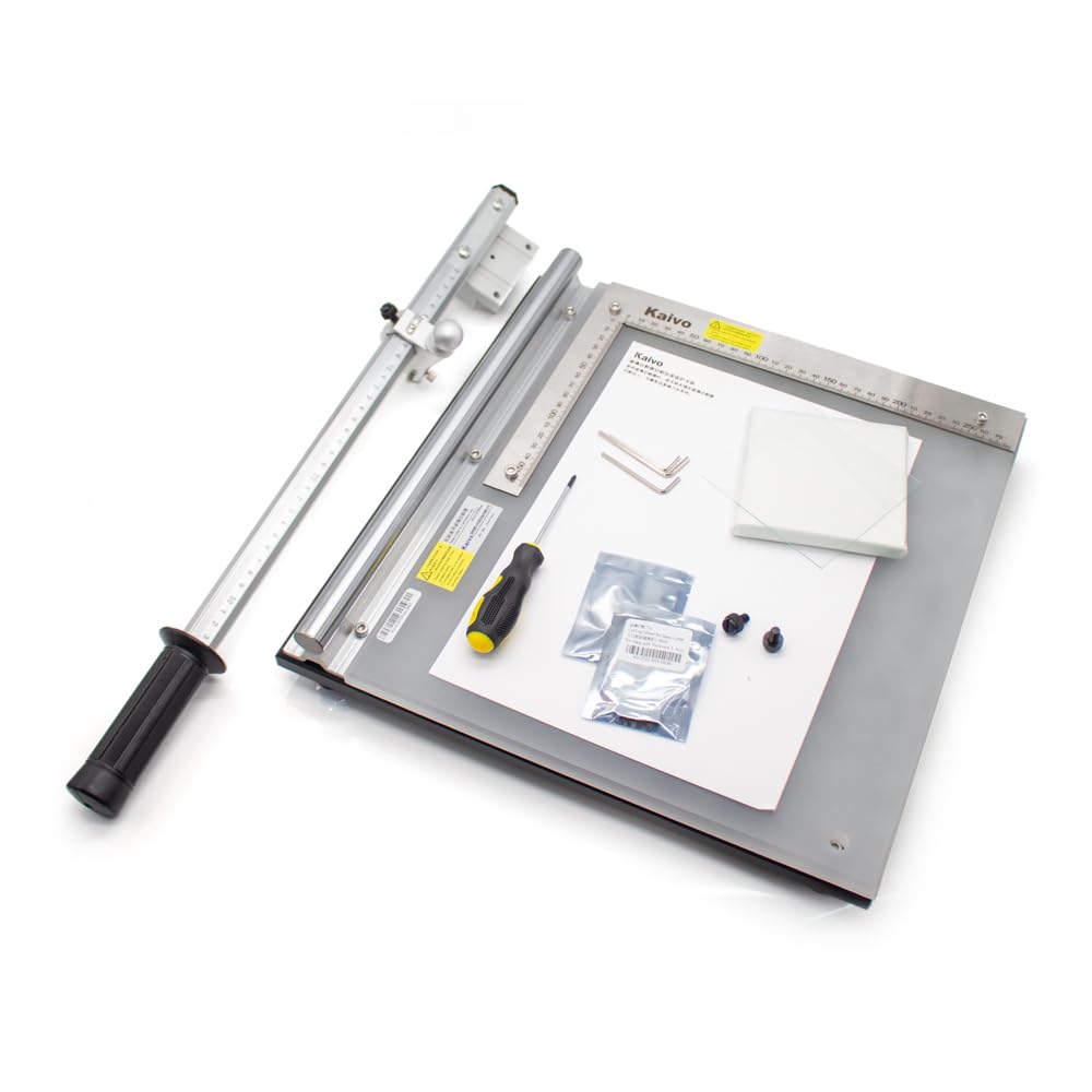 LeTkingok Glass Cutter Laboratory Use Glass Cutter Manual ITO Glass Based Silica Gel Board Cutting Machine 28x33CM (KVC370 Plus)