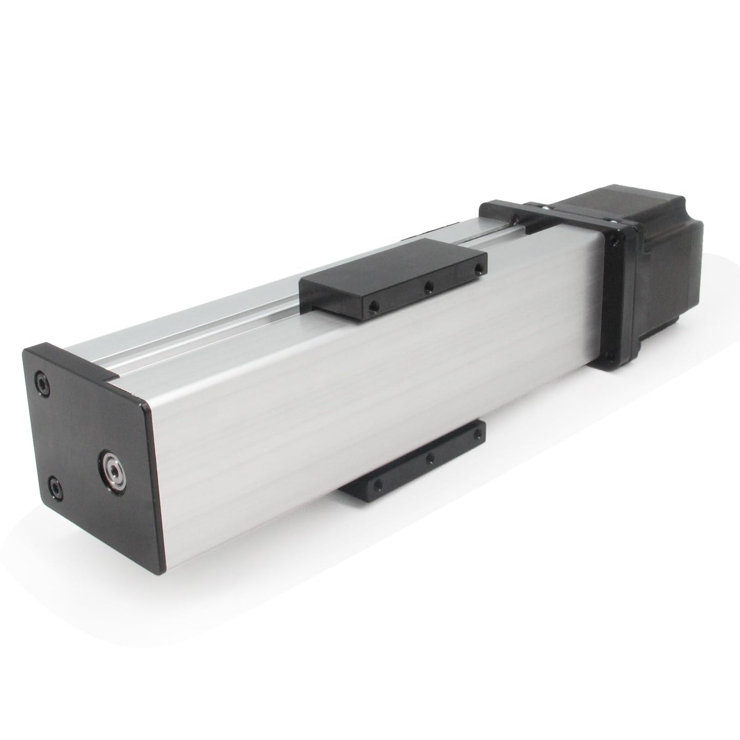 Zeberoxyz Fully Enclosed Linear Rail Guide Ballscrew SFU1605 with Square Linear Rails with NEMA23 Stepper Motor, 100mm Effective Stroke Length for CNC Router Parts (Size:100mm)