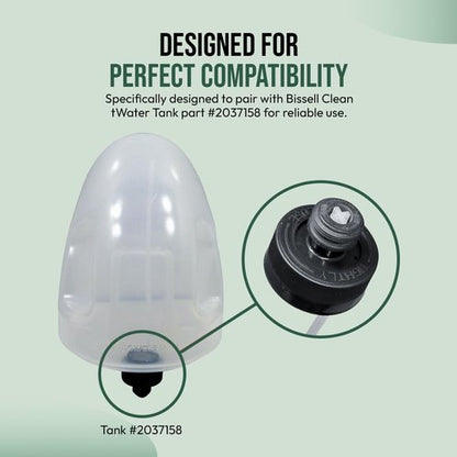 Bissell Selgo Replacement Cap & Straw Assembly - Compatible with Little Green Machine Models 1400B, 1400W, 3369, 3353, 3519, Black