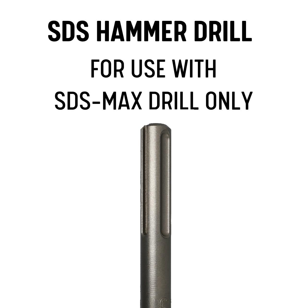 Drill America 1-3/8” X 47-1/4" SDS-Max Multicut Dust Extraction Drill Bit