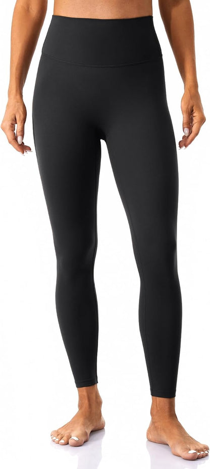 Lavento Women's All Day Soft Yoga Leggings 23"/ 25"/ 28" - No Front Seam Workout Active Legging for Woman