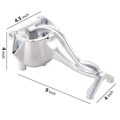 Manual Fruit Press Juicer, Heavy Duty Single Press Lemon Squeezer Premium Quality Metal Aluminum Alloy Hand Juicer Fruit Squeezer for Lemon, Orange, Grape1 Pack