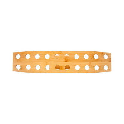 Restaurantware 22.5 x 4.3 Inch Oval Cone Stand 1 Sturdy Cone Holder - With 20 Slots Cones Sold Separately Bamboo Cone Holder For Buffets Banquets Or Catering Events Party Supplies