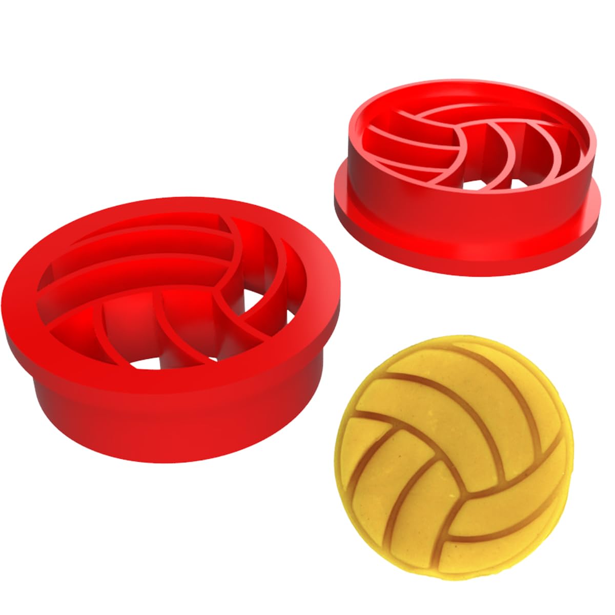 Volleyball Cookie Cutter (2 to 8 inches) by Mighty Gadget USA (4 inches)
