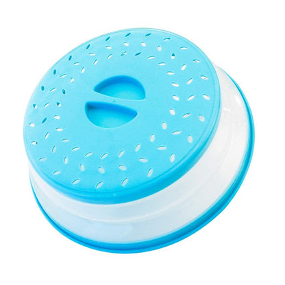 Pack of 2 Collapsible Microwave Food Cover, Splatter Guard,Vented Microwave Lid for Food,10.5inch, BPA free TPR, Dishwasher safe