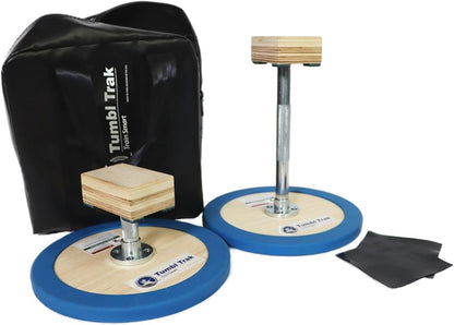 Tumbl Trak 3 in 1 Adjustable Handstand Canes – High Canes, Low Canes & Yoga Blocks – Gymnastics, Acrobatics, & Contortionist Equipment for Skill Development