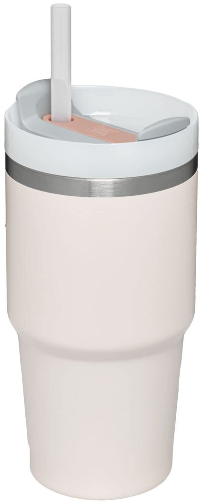 STANLEY Quencher H2.0 Tumbler with Straw 20 oz | Flowstate 3-Position Lid | Cup Holder Compatible for Travel | Insulated Stainless Steel Cup | BPA-Free | Rose Quartz