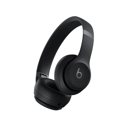 Beats Solo 4 - Wireless Bluetooth On-Ear Headphones, Apple & Android Compatible, Up to 50 Hours of Battery Life - Matte Black (Renewed)
