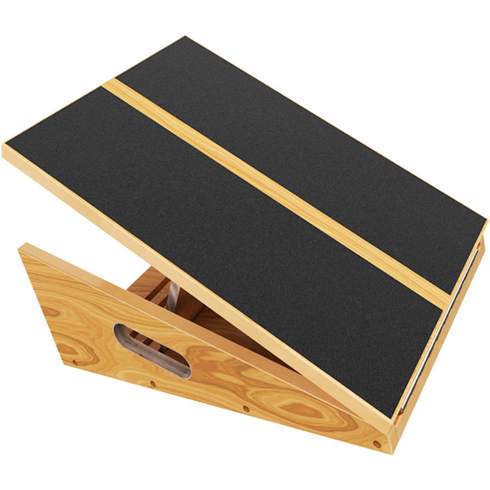 Professional Wooden Slant Board, Adjustable Incline Board and Calf Stretcher, Slant Board for Calf Stretching, Balance Stretch Board
