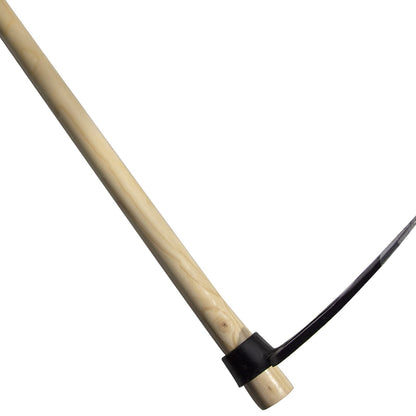 55-Inch Pure Solid Wood Replacement Handle for Garden Hoe Digging Spading, Surface Coated with Protective Paint, Clear Finish, Convenient and Durable (Spade & Fork Head Not Included)