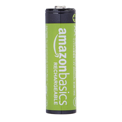 Amazon Basics 24-Pack Rechargeable AAA NiMH High-Capacity Batteries, 850 mAh, 1.2V, Recharge up to 500x Times, Pre-Charged