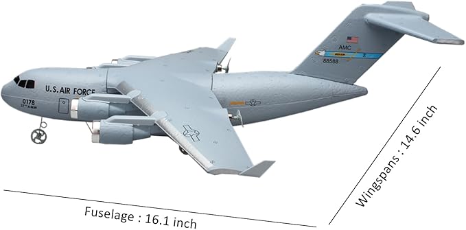 RC PlaneRemote Control Airplane Ready to Fly2 Channels RC Airplane C17Remote Control Plane for Boys Kids Adults Beginner