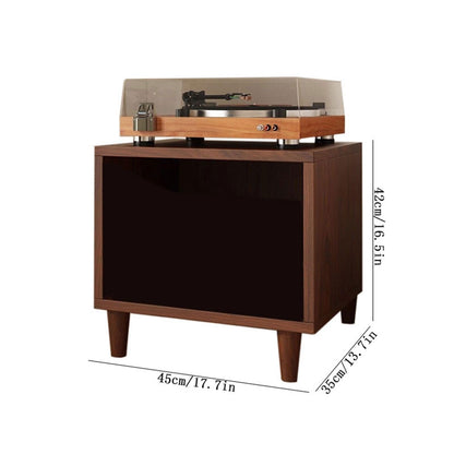 uP9sF2mD DVD Shelf Organizer Vinyl Record Display Cabinet Wooden Storage Shelf for Home Office CD Storage Rack