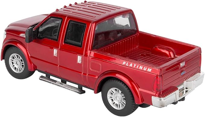 Liberty Imports RC F-350 Super Duty Toy Pickup Truck Officially Licensed Full Function R/C Radio Remote Control Car Genuine 1:28 Scale Vehicle (Red)