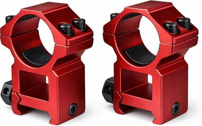 Gotical Universal Metal Dovetail Rifle Scope Mount Rings 1" Ring 25.4mm Adjustable Profile Rings Scope Mount (Red)