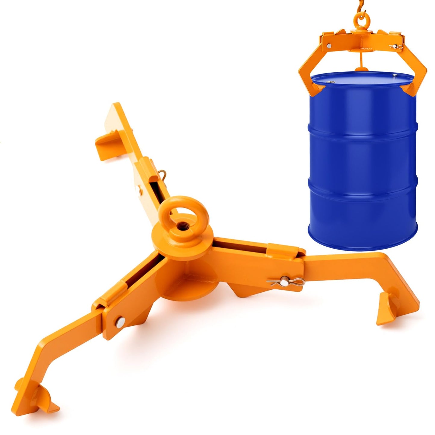 Otoolling 1pcs Open & Closed Head Drum Lifter 1600 lb Capacity, Lifter for 30-55 Gallon Barrel Steel Plastic Drums