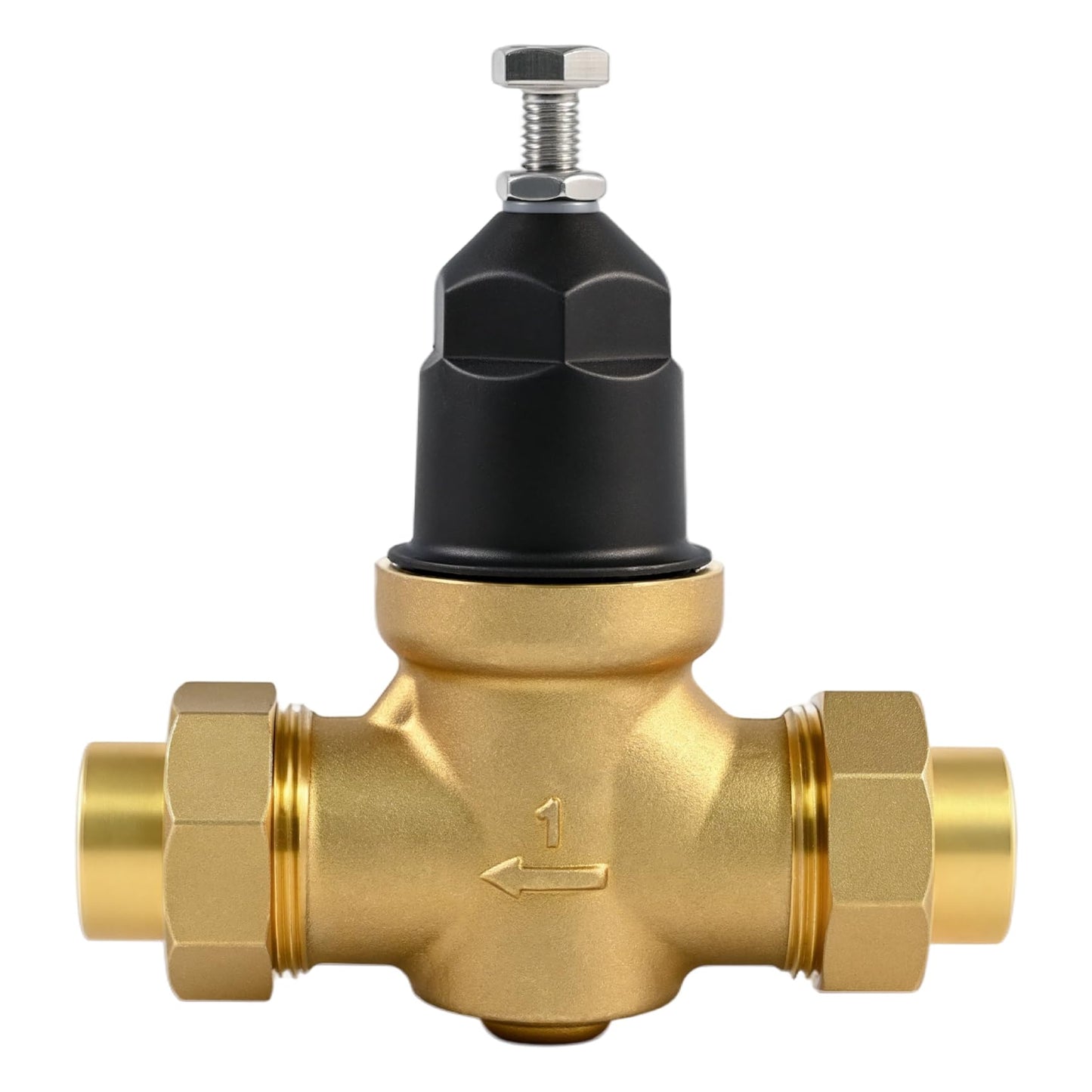 1-NR3XLDU 1" NR3XLDU Water Pressure Reducing Valve, 1" NR3XL with Double Union FNPT Connection,1 Inch NR3XLDU 15-75 PSI, Built-In Stainless Steel Strainer for Home, Commercial, Plumbing Applications