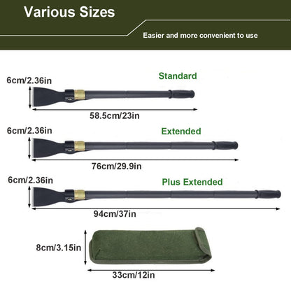 TENSURELIN Folding Pickaxe Hoe for Digging, Multi-Function Detachable, Garden Hoe Long Handle with Two Extension rods, Great for Loosing Soil, Camping Shovel for Outdoors