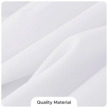 Fitable 8 Pack Table Cloth Rectangle Table: Stain and Wrinkle Resistant Tablecloth Rectangular, Washable Polyester Tablecloths for Wedding Party Dining Banquet Event Catering(White, 70x108 Inch)
