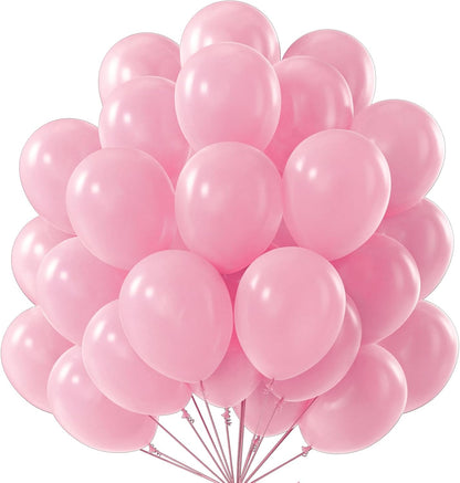 PartyWoo Pearl Pink Balloons - 50 Pcs 12 Inch Latex Helium Balloons for Weddings & Baby Showers