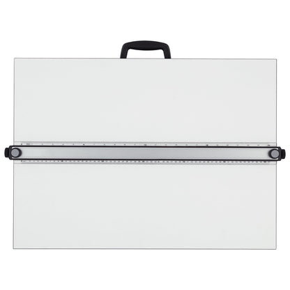 Acurit Multi-Angled 24”x36” PXB Drawing Board for Artists and Designers - Portable Tabletop Workspace, Drawing, Sketching, Drafting, Painting - Portable Laminated Surface w/Ruler & Parallel Motion Bar