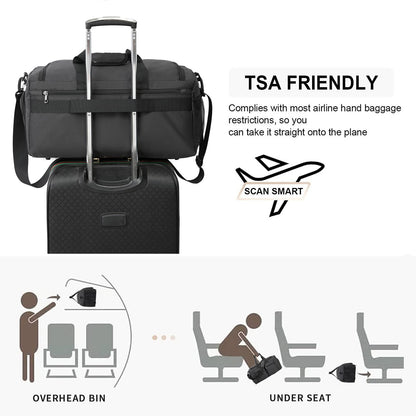 Travel Bag, A01 Black, Carry on-21ich, Fashion
