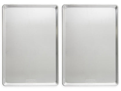 Nordic Ware Aluminum Full Size Sheet Pan 26 x 18 inches for commercial oven use, Full Sheet, 2-Pack (For Commercial Oven Use., Not for standard home ovens)