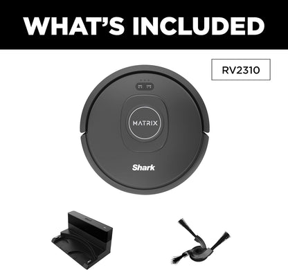 Shark RV2310 Robot Vacuum - Self-Cleaning Brushroll for Pet Hair | Wi-Fi Precision Mapping, Black/Silver