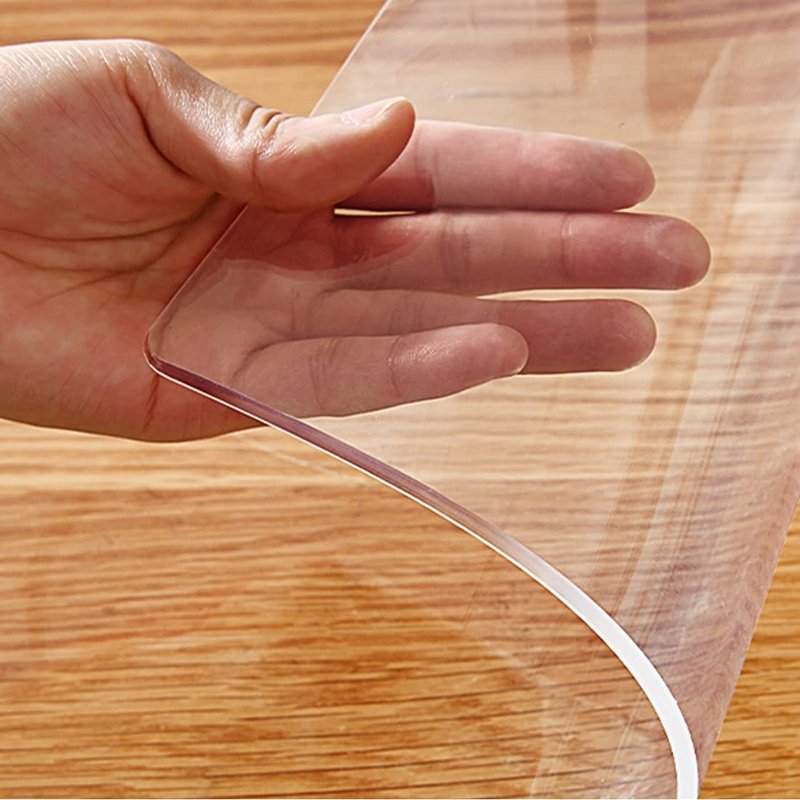 Square Crystal Vinyl Night Stand Cover Protector Clear Plastic Table Protector 22x22 Inch Waterproof PVC Protective Table Pad Transparent Mat for End Table Coffee Table Dining Garden Table Non-slip