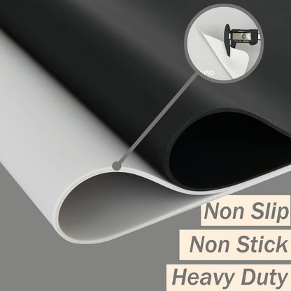 Sapid Extra Large Silicone Mat 36" x 24" Place Mats, Heat Resistant Mat for Kitchen Countertop Protector, Thick Placemats Washable Silicone Mats for Kitchen Counter Mat Dining Table Mat, Grey,