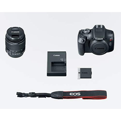 Canon EOS Rebel T7 DSLR Camera with 18-55mm Lens | Built-in Wi-Fi | 24.1 MP CMOS Sensor | DIGIC 4+ Image Processor and Full HD Videos