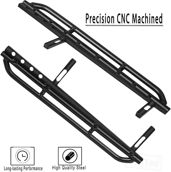 Side Pedal Upgrades Part for Axial SCX10 III RC CrawlerMetal Rock Sliders Metal Side Pedal Hop ups