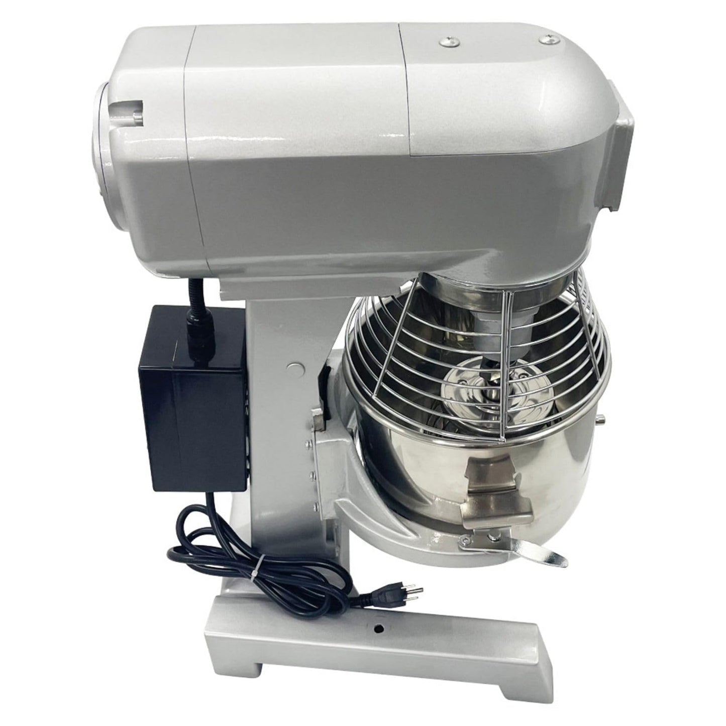 BEILOCKERY 10L Commercial Dough Mixer, 450W Food Stand Mixer, 3-Speeds Adjustable 110V Dough Blender Machine with 3 Mixing Tools for Kitchen