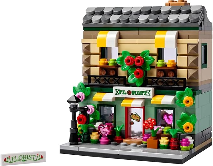 LEGO Flower Store Building Set 40680 - Collectible Model Shop with Interior Details - Customizable Design - Great Gift for Adult and Teen Builders - 337 Pieces