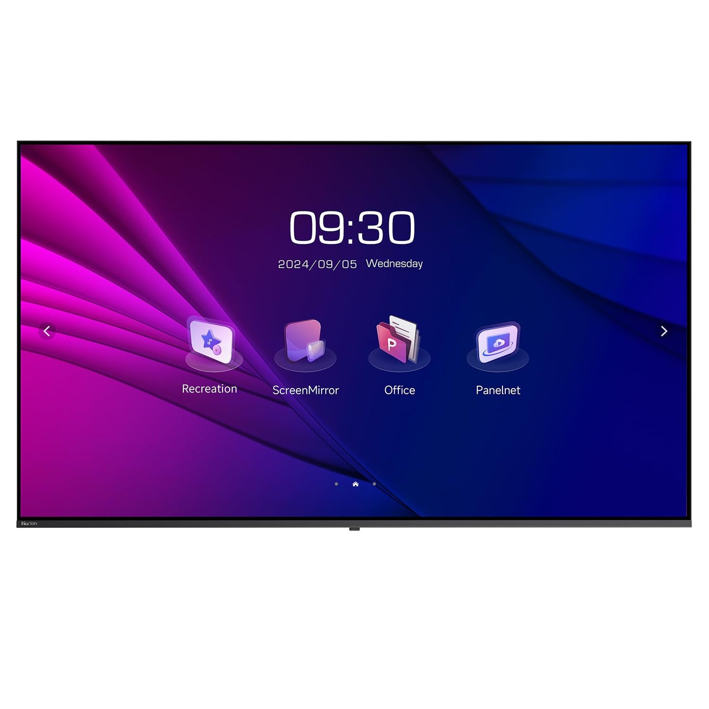 HORION 55 Inch 4K UHD Interactive Display for Conferences, Office, LED Commercial TV, Use for Commercial Signage Display, 260 nit, HDMI, USB, Wi-Fi, Speakers