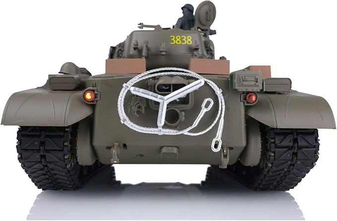 TOUCAN RC HOBBY US in Stock 2.4Ghz Henglong 1/16 Scale 7.0 Plastic Ver M26 Pershing RTR RC Tank Model 3838 BB Airsoft That Shooting BB Bullets