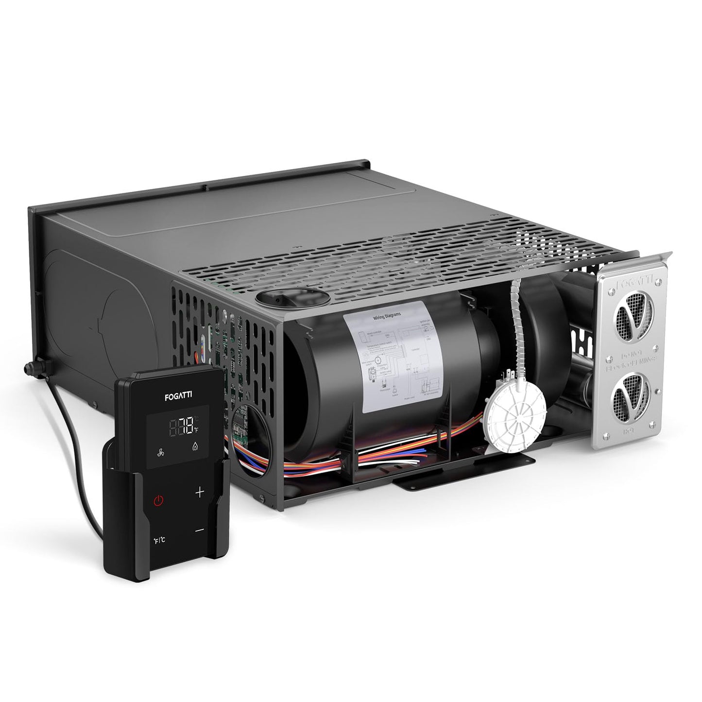FOGATTI RV Furnace 30,000 BTU - Powerful Heating - High-Efficiency Propane Heater, Easy Installation & Universal Fit for RVs, Campers, Trailers