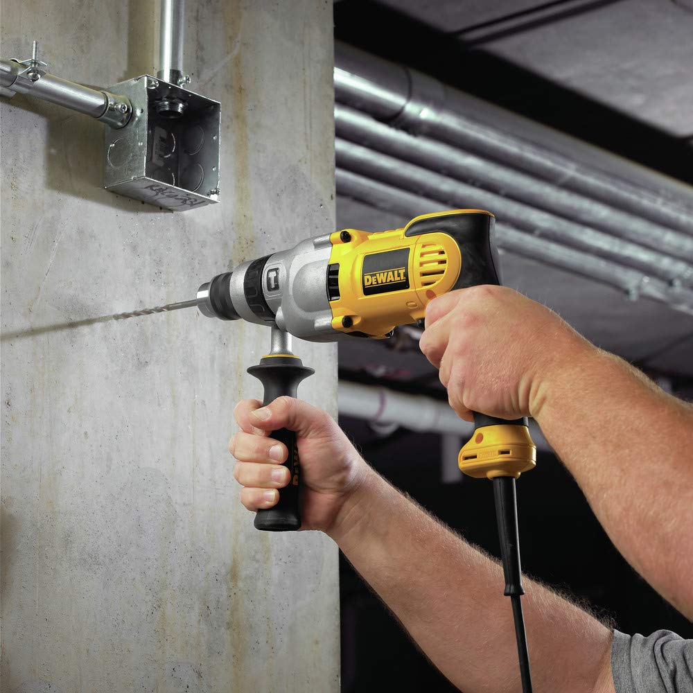 DEWALT Hammer Drill, 1/2-Inch, 10-Amp, Pistol Grip (DWD520)