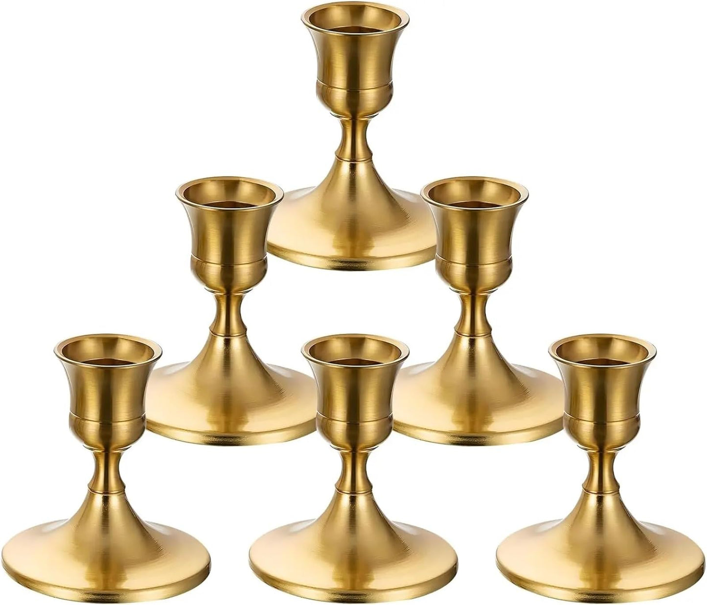 Candle Holder Candlestick Holders Taper Candle for Table Centerpiece Metal Stands Wedding Decor(2pcs)