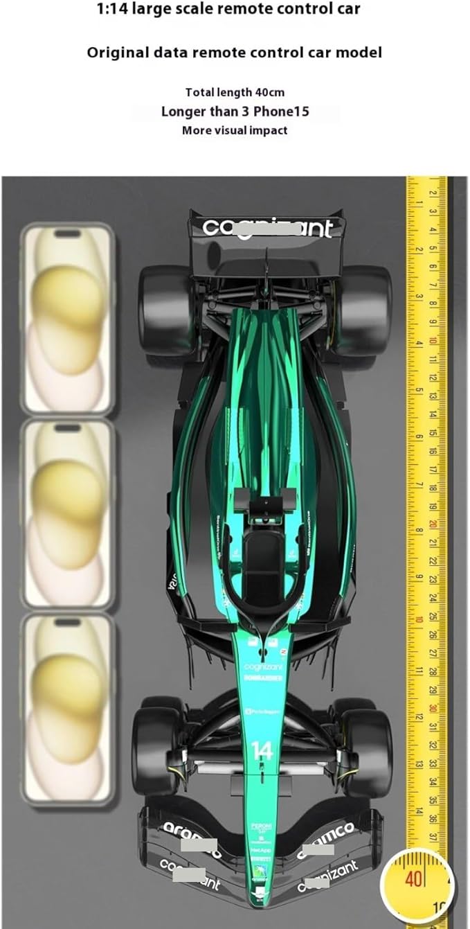 2024 New 1/14 Scale F1 AMR24#14 Formula 1 Remote Control Car Simulation Alloy Model | Adult Collector Edition | Premium Gift for Racing Enthusiasts