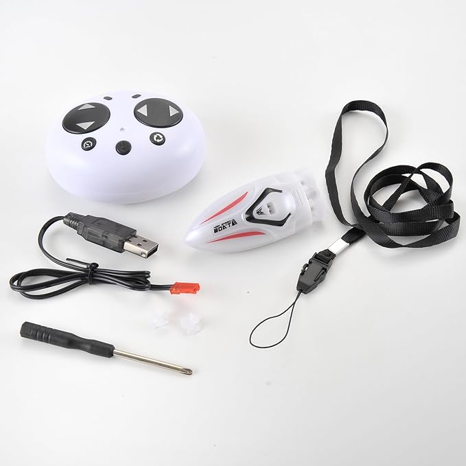 PowerTRC Mini Remote Control Boat RC Boat 360 Rotating 2.4 G Build in Rechargeable Battery Lake Swimming Pools Bathtubs Stunt Remote Control Boats