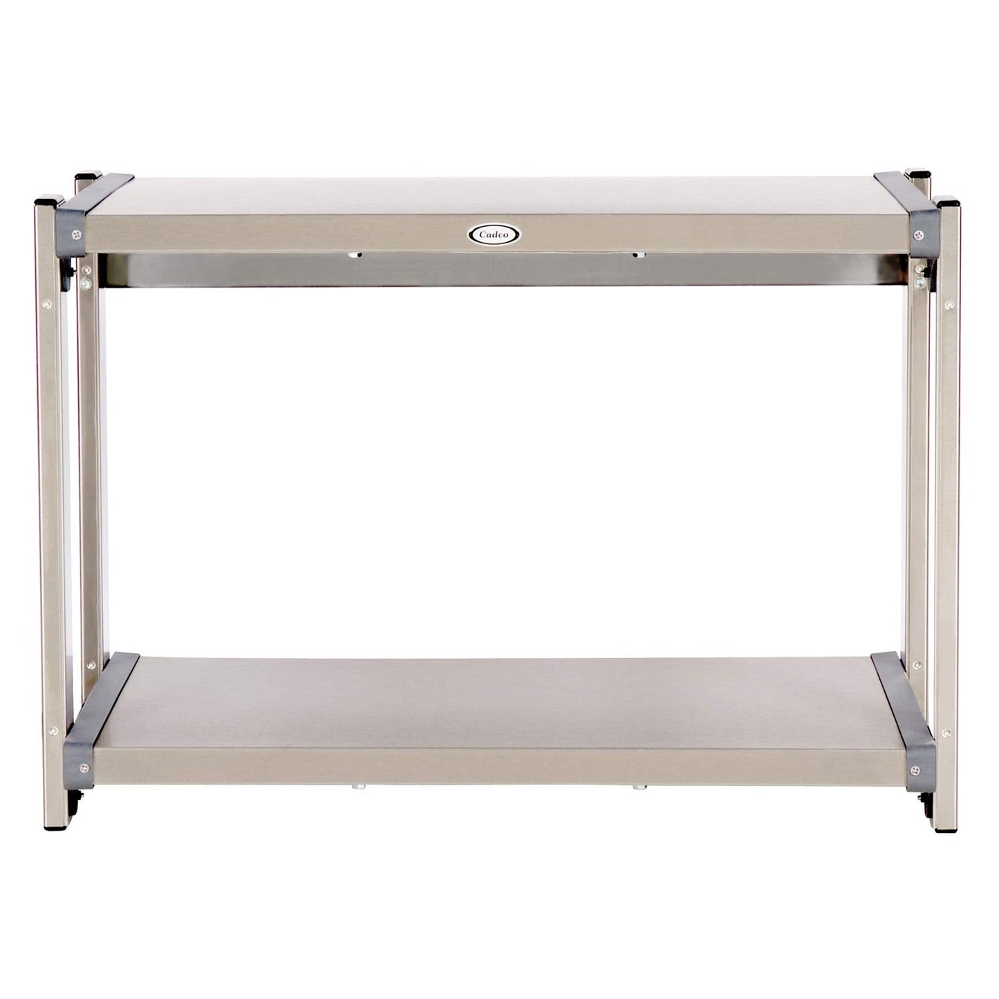 Cadco CMLW-2 23-1/4" Electric Multi-Level Stainless Steel Countertop Warming Shelf w/ (2) Warmers for Restaurant Hotel Food Truck Concession Kiosk Bakery, Thermastatic Controls, 120V, 600w