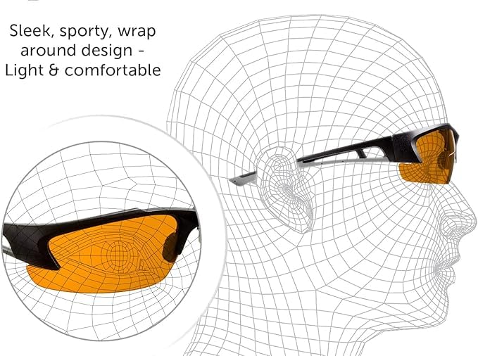 SafetyBlue™ Sleep Savior Relaxation Glasses - Red Blocking Glasses