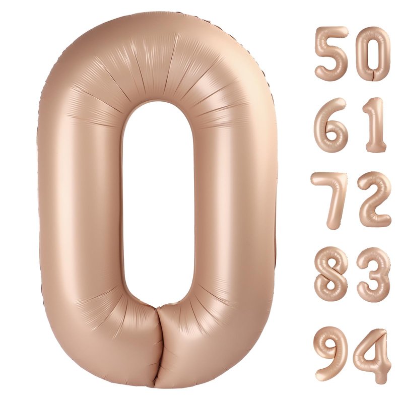 Light Brown Number 24 Balloon 40 inch, Tan 24 Number Balloons, Khaki 24th Sandy Brown Birthday Decorations, Beige 24 Year Old Women Men Light Brown Party Supplies