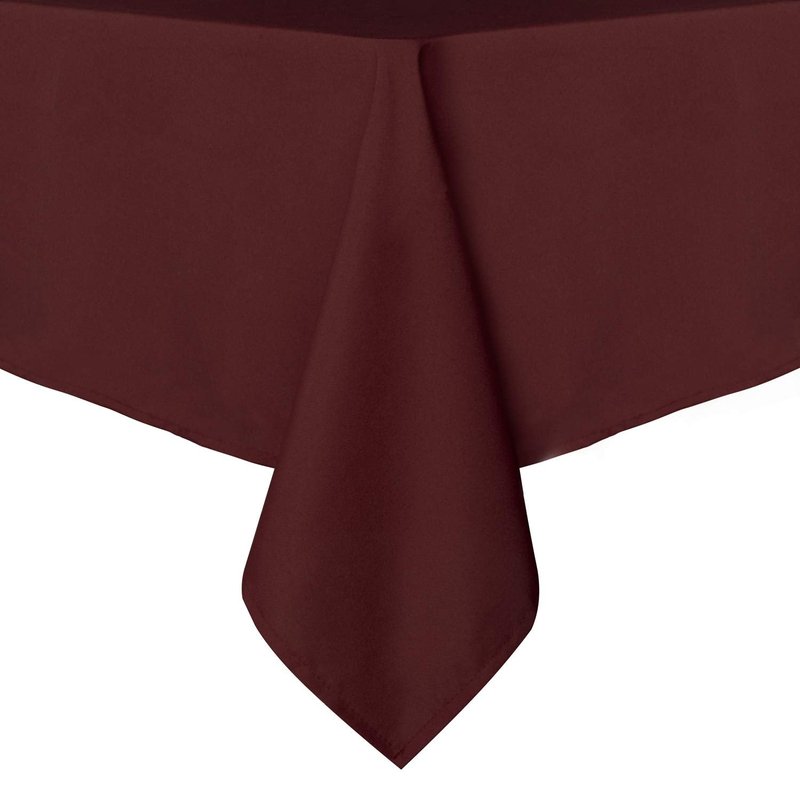 sancua Rectangle Tablecloth - 54 x 120 Inch - Stain and Wrinkle Resistant Washable Polyester Table Cloth, Decorative Fabric Table Cover for Dining Tables, Buffet Parties and Camping, Burgundy